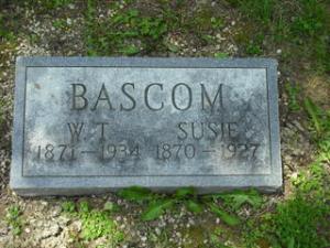Willard and Susan Bascom gravestone