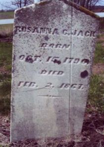 Rosanna Hampton gravestone